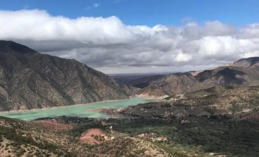 Morocco's lakes and hills.